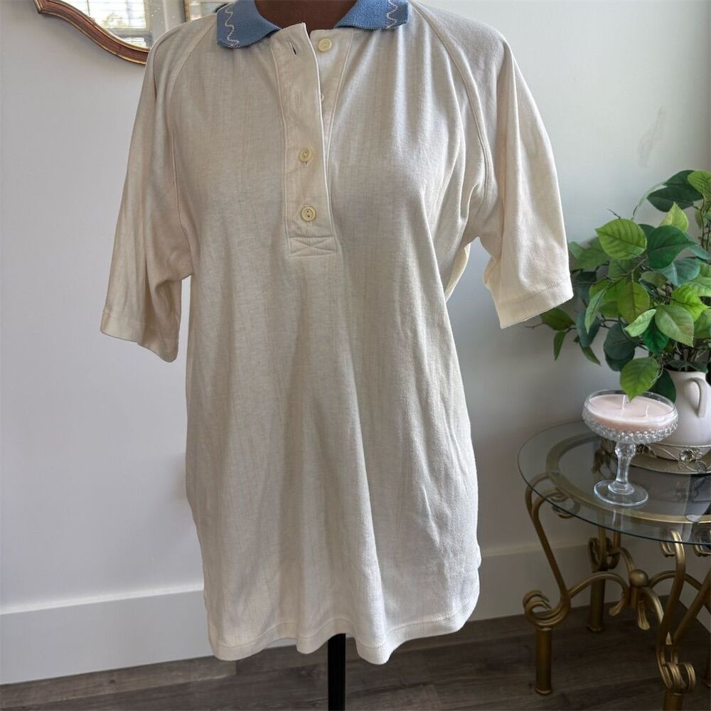 Bette &‎ Court Women's XL Multicolor Polo Shirt Short Sleeve